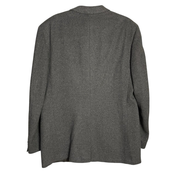 Vintage 100% Camel Hair‎ Blazer Jacket Mens 42L Gray Warren of Stafford USA - Picture 3 of 16